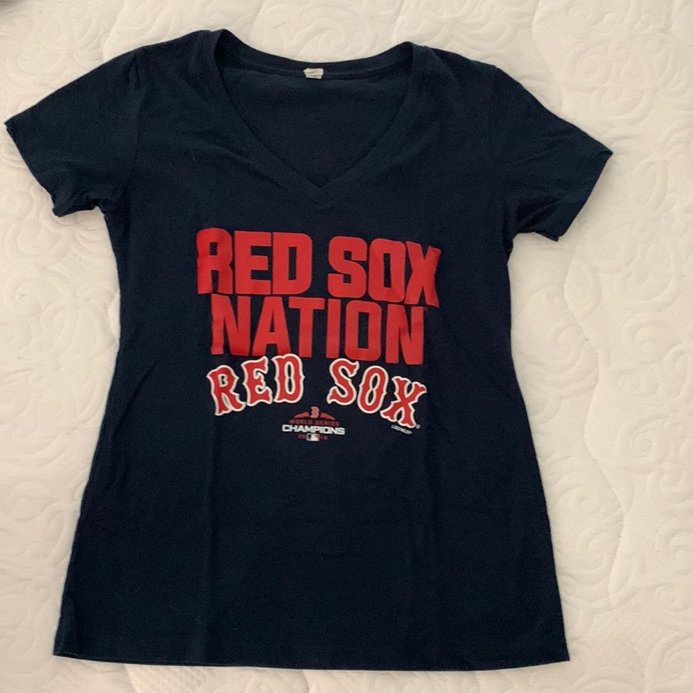 Boston Red Sox women’s v neck tee shirt